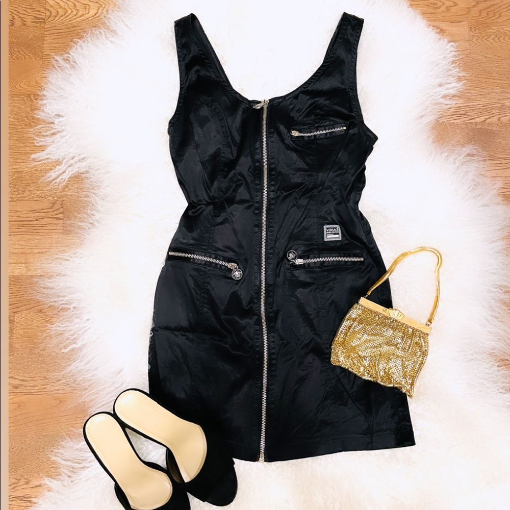 Versace zip up dress